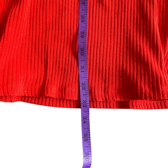 H&M Divided Bold Red Ribbed Dress - Picture 4 of 7
